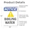 Signmission Boiling Water Sign With Symbol, 10 in W x Rectangle, Vinyl Decal OS-2PACK-NS-D-1014-V-10377 - alternate 5